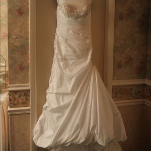 wedding dress, packed in a preservation box.